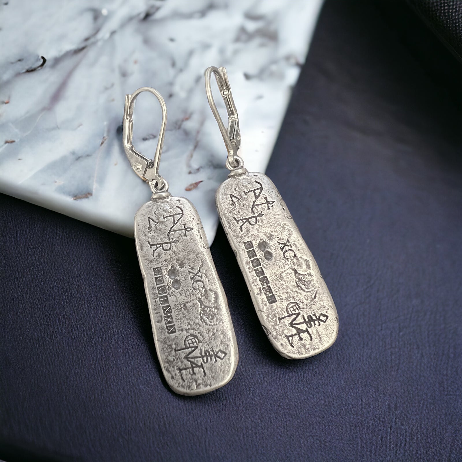 Limited Edition - Atocha Silver Bar Earring - Made from the silver from a bar in its purest form