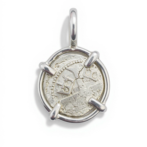 Ancient Hungarian - AR Denar - Sigismund of Luxembourg - Presented in Sterling Silver pendant