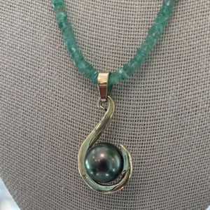 Tahitian Pearl Necklace - Presented in a Custom 14K Fish Hook.