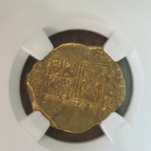 Maravillas Shipwreck - 2 Escudos - Mint: Santa Fe de Bogota - NGC graded an MS62