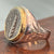 Ancient Greek - Metapontium - Nomos - Sterling & 18k Ring