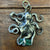 1715 Fleet Uncut Colombian Shipwreck Emerald in custom Sterling Silver Octopus by NTJ