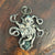 1715 Fleet Uncut Colombian Shipwreck Emerald in custom Sterling Silver Octopus by NTJ