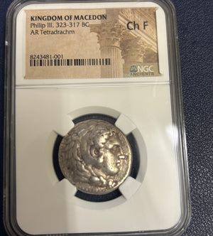 Ancient Greek - Types of Alexander the Great - Kings of Macedonia - Philip III  Arrhidaeus. Circa 323-317 BCE
