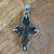 Bronze Reliquary Crucifix - Genuine Ancient Artifact - in Sterling Silver - Circa (400-800) CE