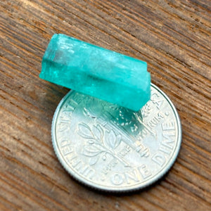 One of a Kind Mounted 1715 Fleet Uncut Colombian Shipwreck Emerald - 6.9 Carats - By NTJ