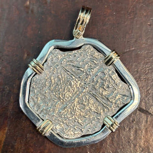 Nuestra Señora de Atocha - 4 Reales - Grade 3 -Reversal on the cross side.