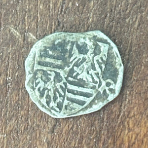 Ancient Hungarian - AR Denar - Sigismund of Luxembourg - Presented in 14K gold pendant.