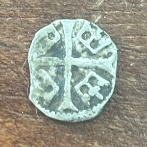 Ancient Hungarian - AR Denar - Sigismund of Luxembourg - Presented in 14K gold pendant.