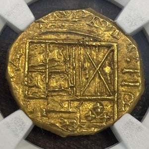 Maravillas Shipwreck - 2 Escudos - Mint: Santa Fe de Bogota - NGC graded an MS65
