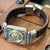 Ancient Greece - AR Drachma - Alexander the Great - Circa 305-281 BCE - Presented in a 14K Bezel with an Italian leather bracelet.
