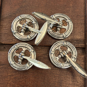 Roman Bronze - AE Bronze - Sterling Silver cuff links