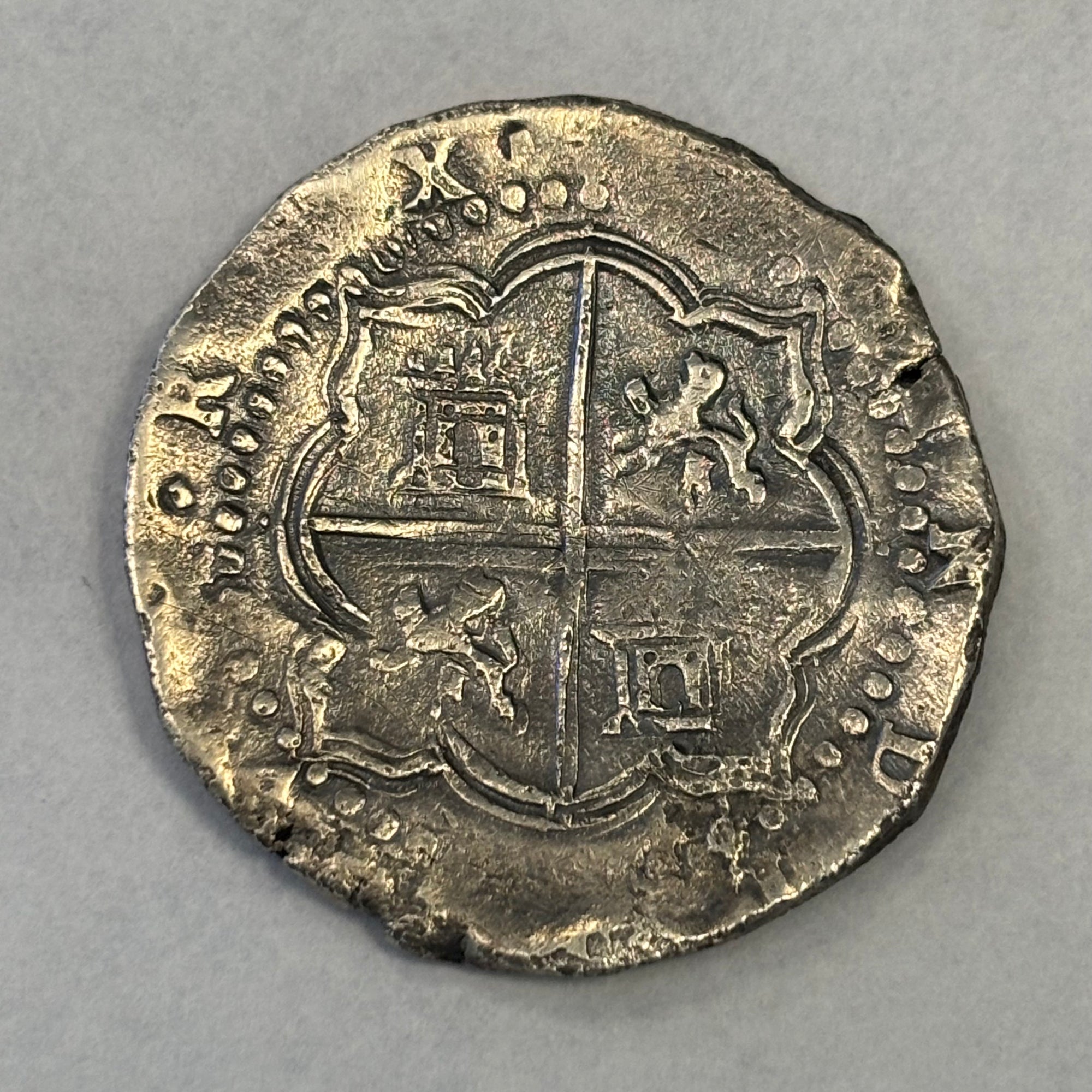 Nuestra Senora de Atocha Shipwreck - 8 Reales - Grade 1 - Assayer "R"