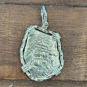 Atocha Shipwreck - 4 Reales - Grade 4 - Mounted in Sterling Silver