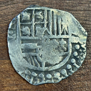 Nuestra Senora de Atocha Shipwreck - 4 Reales - Grade 2 - Assayer "T" - Partially Dated xX19