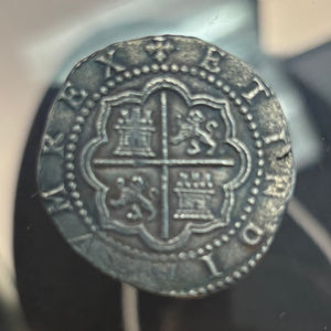 Nuestra Senora de Atocha Shipwreck - 4 Reales - Grade 1 - Assayer "D" - Star of Lima