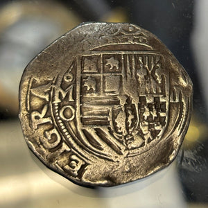 Authentic Spanish Cob - Private Collection - 4 Reales - Grade 1 - Assayer "O"
