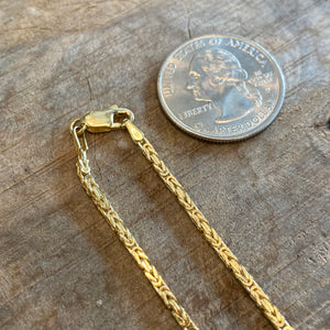 Gold Byzantine Chain - 18" - 2mm