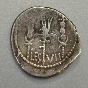 Authentic Roman Coin - AR "legionary" Denarius - Mark Anthony - Circa 32-31 BCE