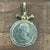 El Cazador Shipwreck - 2 Reales - Dated 1778 - Mounted in 14K gold skull & Crossbones