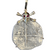 Authentic Spanish Cob - 4 Reales - Assayer "Q"  (1612-1616) - Presented in 14K skull and crossbones with Ruby accented  eyes