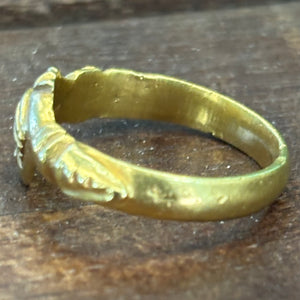 1715 Spanish Plate Fleet Shipwreck - Gold "Fede" ring.