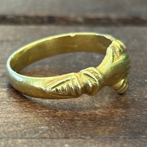 1715 Spanish Plate Fleet Shipwreck - Gold "Fede" ring.