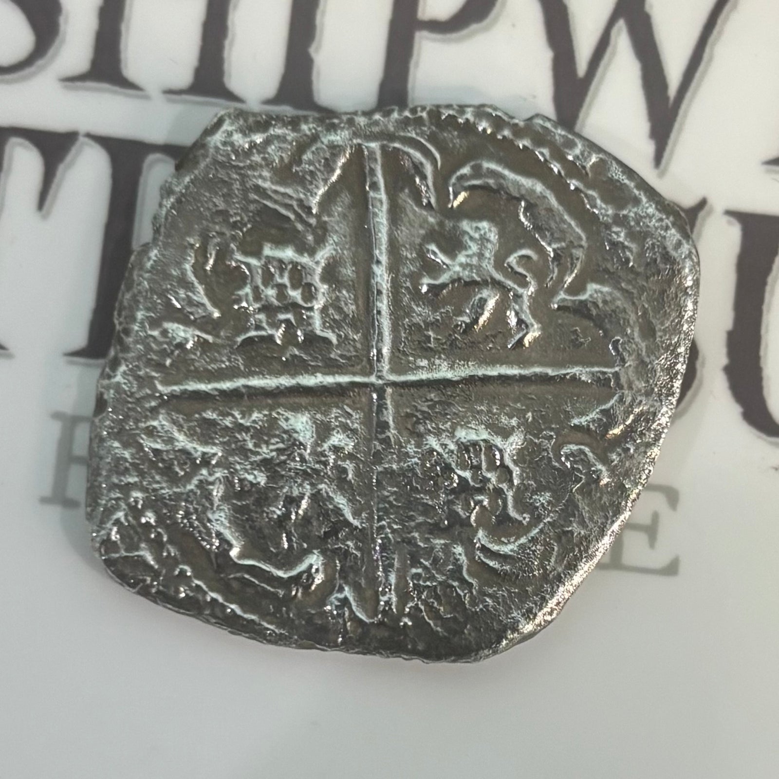 San Jose Shipwreck Panama 1631 - 8 Reales - Grade 2  -  Assayer "T"