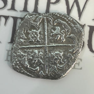 San Jose Shipwreck Panama 1631 - 8 Reales - Grade 2  -  Assayer "T"