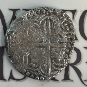 San Jose (Panama) Shipwreck 1631 - 4 Reales - Reversed lions and castles - Assayer "P"