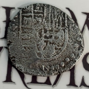 San Jose (Panama) Shipwreck 1631 - 4 Reales - Reversed lions and castles - Assayer "P"