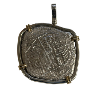 San Jose Shipwreck Panama 1631 - 8 Reales - Grade 2  -  Assayer "T"