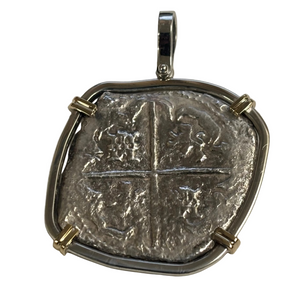 San Jose Shipwreck Panama 1631 - 8 Reales - Grade 2  -  Assayer "T"