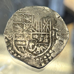 Nuestra Senora de Atocha Shipwreck - 4 Reales - Grade 2 - Double Struck on Cross side