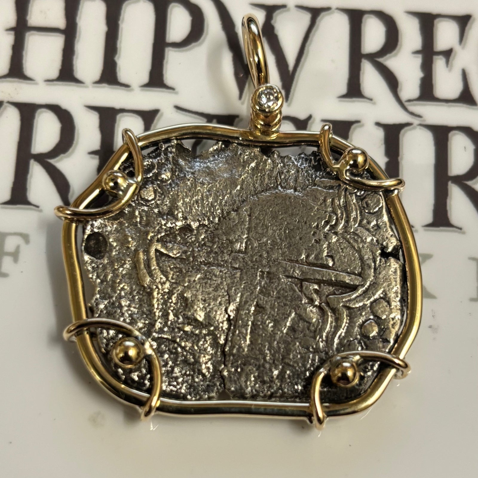 Nuestra Senora de Atocha Shipwreck - 8 Reales - Reversed lions and castles