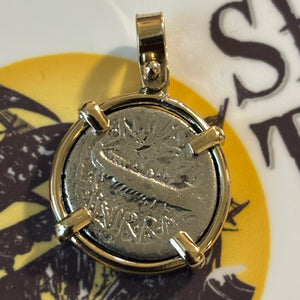 Authentic Roman Coin - AR Denarius - Mark Anthony - Circa 32-31 BCE