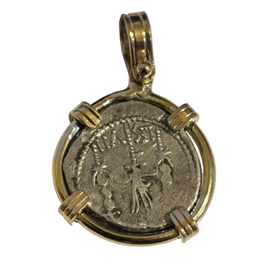 Authentic Roman Coin - AR "legionary" Denarius - Mark Anthony - Circa 32-31 BCE