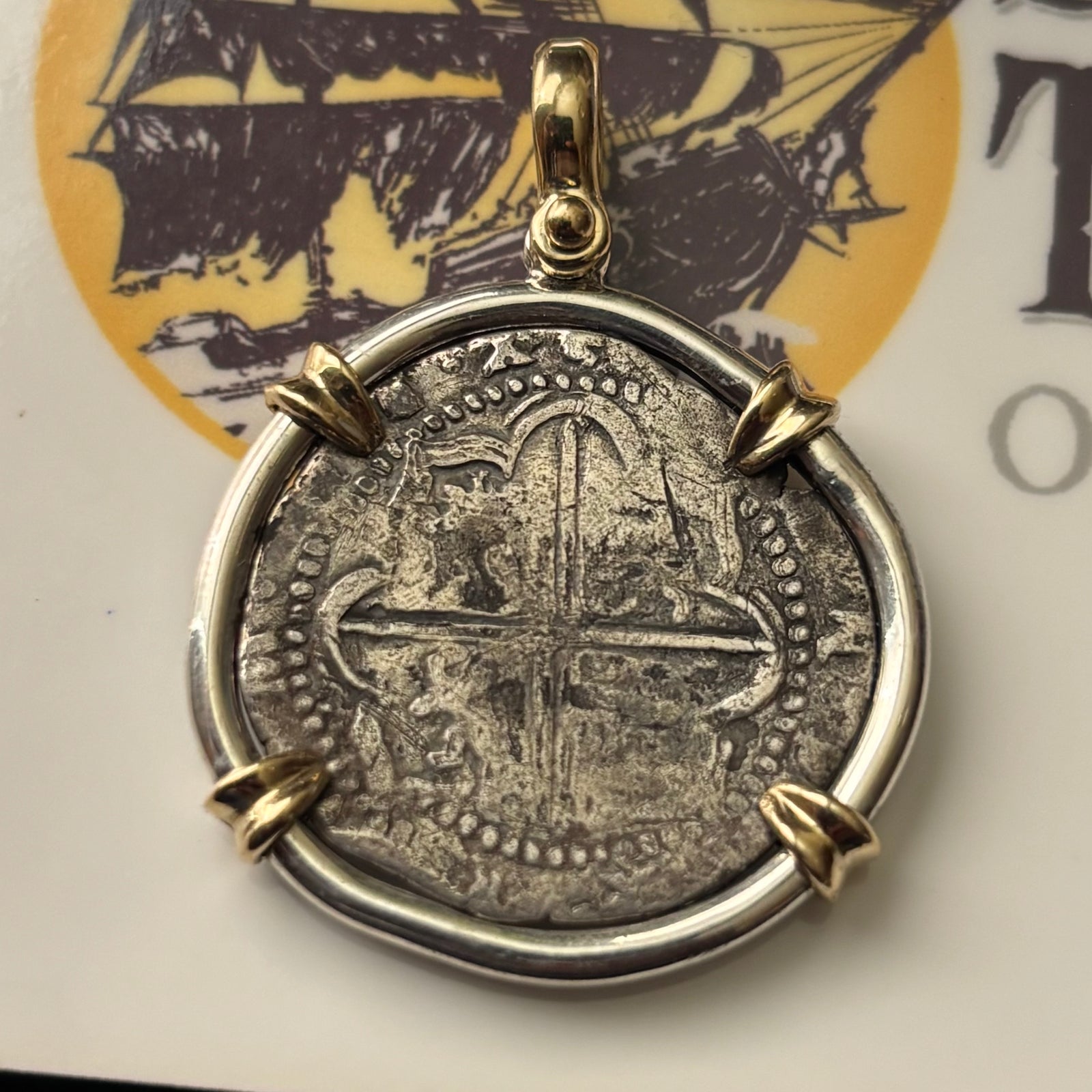 Nuestra Señora de Atocha Shipwreck - 2 Reales - Grade 1 - Assayer "B"