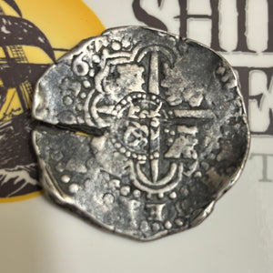 La Capitana Shipwreck - 8 Reales - Date: 1649 - Assayer: "Z" (1647-1649) Rare coin