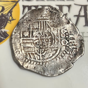 La Capitana Shipwreck - 8 Reales  - Assayer: "E" (1651-1679)