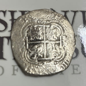 La Capitana Shipwreck - 8 Reales - Date: 1654 - Assayer "E" (1651-1679)
