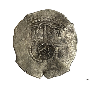 La Capitana Shipwreck - 8 Reales - Date: 1651 - Assayer "E"  (1652-1679) - Last shield design