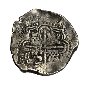 La Capitana Shipwreck - 8 Reales - Date: XX50 - Assayer: "O"  (1649-1651)