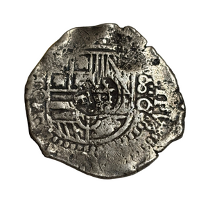 La Capitana Shipwreck - 8 Reales - Date: XX50 - Assayer: "O"  (1649-1651)