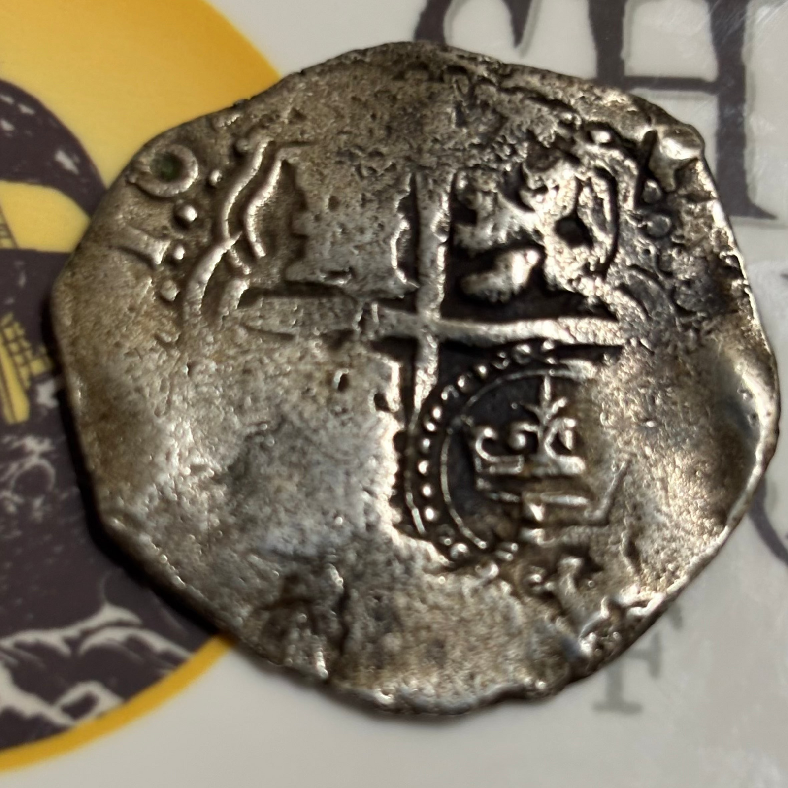 La Capitana  Shipwreck - 4 Reales - Date: 16XX  - Assayer "Z" Zambrano (1647-1649) - Rare assayer