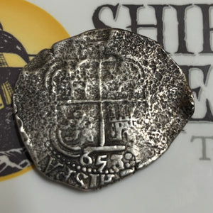 La Capitana Shipwreck - 8 Reales - Date: 1653 (both sides) - Assayer: "E" (1651-1679)