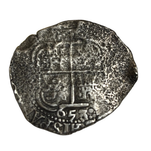 La Capitana Shipwreck - 8 Reales - Date: 1653 (both sides) - Assayer: "E" (1651-1679)
