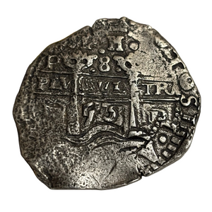 La Capitana Shipwreck - 8 Reales - Date: 1653 (both sides) - Assayer: "E" (1651-1679)