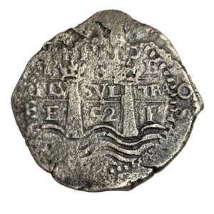 La Capitana Shipwreck - 8 Reales - Date: 1652 - Assayer: "E" (1652-1679)