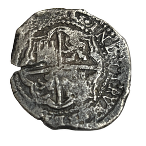 La Capitana Shipwreck - 8 Reales - Date: Not Visible - Assayer : "E" (1652-1679)